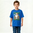 thumbnail image 2 of Boys Graphic T-Shirt Funny Santa Christmas Kids Tees 100% Cotton Short Sleeve Tops Ages 4-13Y, 2 of 4