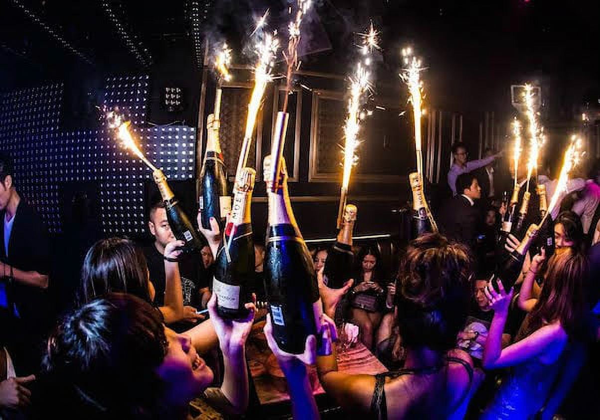 8pc Pack VIP Bottle Sparklers Cake Sparklers Burns Approx. 45 Second - 2 Packs 8 Sparklers