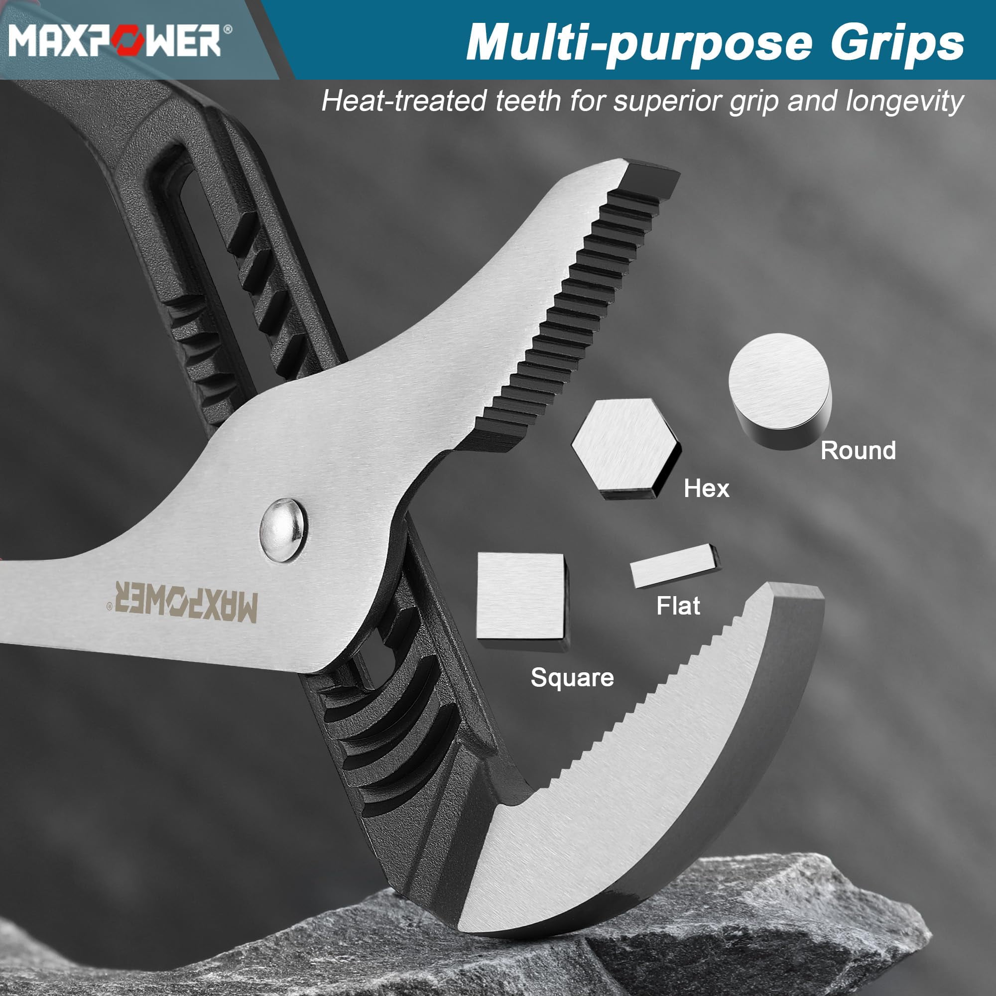 MAXPOWER 20 inch Groove Joint Pliers, 5.5 inch Max Opening