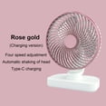 thumbnail image 4 of Fnochy Portable Desktop Fan USB Powered 4-Speed Adjustable Quiet Cooling Oscillating Fan For Office Dorm Study With Long-Lasting Battery, 4 of 9