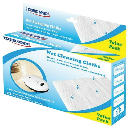Kobot RM022 Wet Sweeping Cloths, 12-Ct