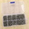 thumbnail image 2 of Kit surtido de 800 tornillos autorroscantes de acero inoxidable con tuercas de seguridad y rosca para madera, M2, 2 of 8
