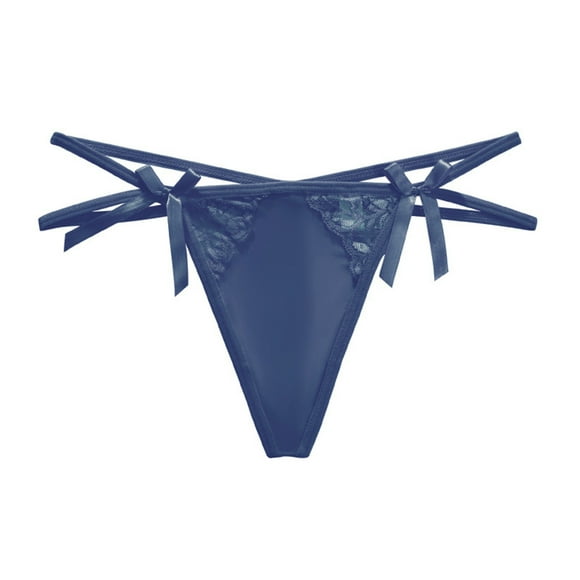 Mashaouyo 2025 Intimates Women's Clearance Fashion Hot Ribbon Transparent Mesh Thong Perspective Temptation Underwear