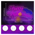 thumbnail image 3 of Letrero De Neón Happy Halloween Con Luz LED De Calabaza Y Murciélago Regulable Por USB Para Ventanas De Dormitorios Decoración De Fiestas 40cmx23.6cm, 3 of 6
