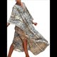 thumbnail image 1 of Vestido Caftán con Estampado Animal para Mujer, Talla Grande, para Playa, Verano 2025 Estampado de Serpiente Talla Única, 1 of 8