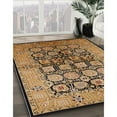 thumbnail image 3 of Ahgly Company Machine Washable Indoor Rectangle Industrial Modern Red Brown Area Rugs, 7' x 9', 3 of 7