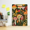 thumbnail image 2 of FORMRS Acrylic Clipboard with Low Profile Clip Standard A4 Letter Size, 12.5" x 9", Colorful Mushroom, 2 of 8