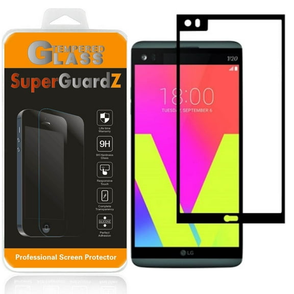 [3-Pack] For LG V20 - SuperGuardZ [FULL COVER] Tempered Glass Screen Protector, Edge-To-Edge Protect, Anti-Scratch