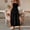 Black, variant on Women's Boho Maxi Dress Spring Summer Wedding Guest Spaghetti Dresses Casual Loose Ruched Ruffle Flowy Milkmaid Sundress for Vacation Army Green S