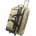 Wrangler 30" multipocket rolling duffel with telescopic handle, Tan