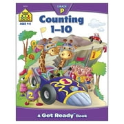 School Zone Preschool Workbooks, Counting 1-10
