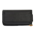 thumbnail image 6 of For Nokia G400 5G Pouch Case Universal Horizontal Canvas with Belt Clip Loop Holster Military Grade Cell Phone Holder Cover - Black, 6 of 8