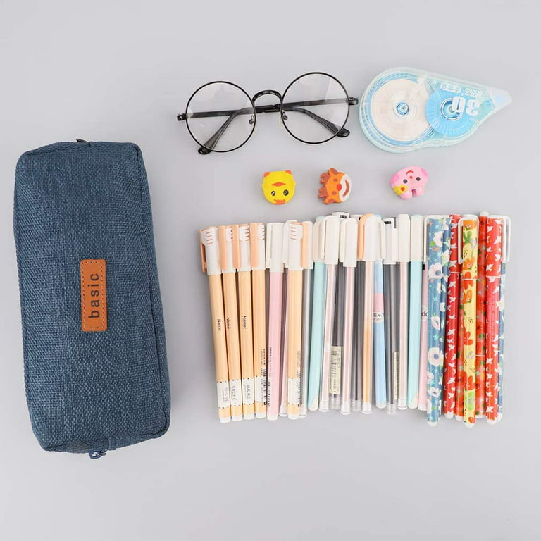 Small Pencil Case Student Brightly Colored Pencil Pouch Coin Pouch Cosmetic  Bag Office Stationery Organizer For Teen School