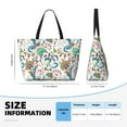 thumbnail image 2 of Yiaed Fairy Flower Print Large Capacity Beach Travel Bag - Waterproof Zipper Vacation Tote for Sandproof Storage, and Camping, 2 of 5