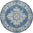 thumbnail image 3 of Nourison Grafix Persian Blue 8' x ROUND Area Rug, (8 Round), 3 of 8