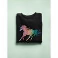 thumbnail image 3 of Rainbow Colored Unicorn Sweatshirt Women -Image by Shutterstock, Female Large, 3 of 4