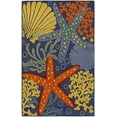 thumbnail image 4 of Nourison Aloha Outdoor Navy Multicolor 2'8" x 4' Area Rug (3x4), 4 of 8