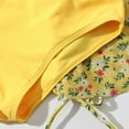 thumbnail image 6 of URMAGIC 8-12Y Child Girls 3 Piece Floral Print Bathing Suit Swimsuits with Beach Skirt, 6 of 7
