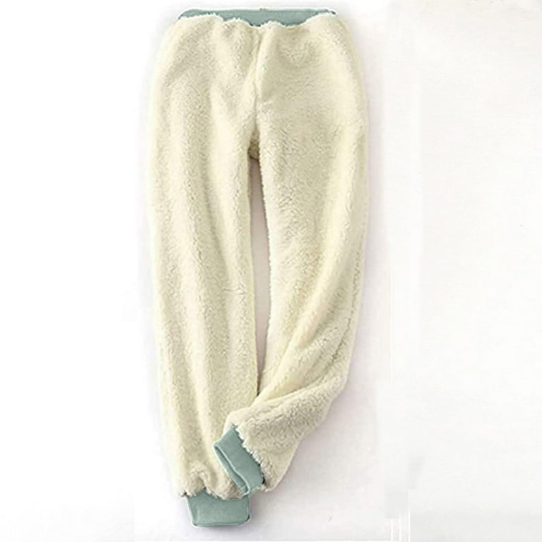 ZZwxWA Fleece Pajamas Women Casual Sherpa Lined Fuzzy Pajama Fall