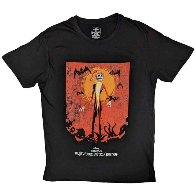 The Nightmare Before Christmas T-Shirt Unisexe Jack Orange Soleil et Logo