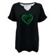 thumbnail image 4 of Puntoco Rebajas de blusas cortas para mujer Blusa informal de moda con cuello en V y mangas cortas con estampado del Día de San Pablo para mujer, 4 of 4