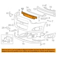 thumbnail image 3 of For 12-16 Sonic Hatchback & Sedan Front Bumper Cover Impact Energy Absorber Foam, 3 of 5