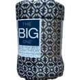 thumbnail image 2 of The Big One Oversized Plush Gray Geometric Floral Throw Blanket - 5ft x 6ft, 2 of 2