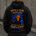 thumbnail image 4 of Custom Year Generation X 1965-1980 When God Made Me This'll Be Fun Reaper Skull Hoodie Funny Sarcastic Gift, 4 of 6