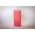 thumbnail image 2 of Beeswax Pillar Candle - 100% Pure Bees Wax - Choose Your Size and Color - Up To 72 Hour Burn Time - 2.7" W x 5.5" H - Unscented - Natural Light Honey Scent (Pink Sunset, Large), 2 of 7
