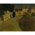 thumbnail image 2 of Frits Thaulow 18x15 Gold Ornate Wood Frame and Double Matted Museum Art Print Titled - Towards the Pont Lovignon (Fleuri Bridge) in Quimperle, 2 of 4