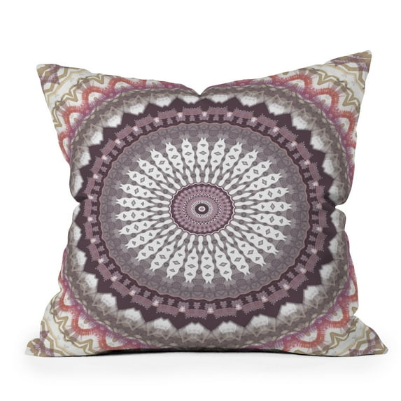 Society6 Delicate Pink Lavender Mandala by Sheila Wenzel-Ganny Throw Pillow