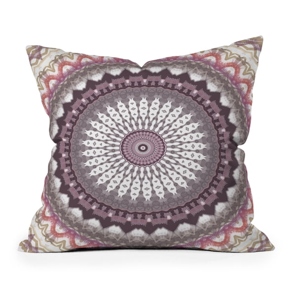 Society6 Delicate Pink Lavender Mandala by Sheila Wenzel-Ganny Throw Pillow