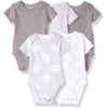 Hanes unisex-baby Ultimate Baby Flexy 5 Pack Short Sleeve Bodysuits