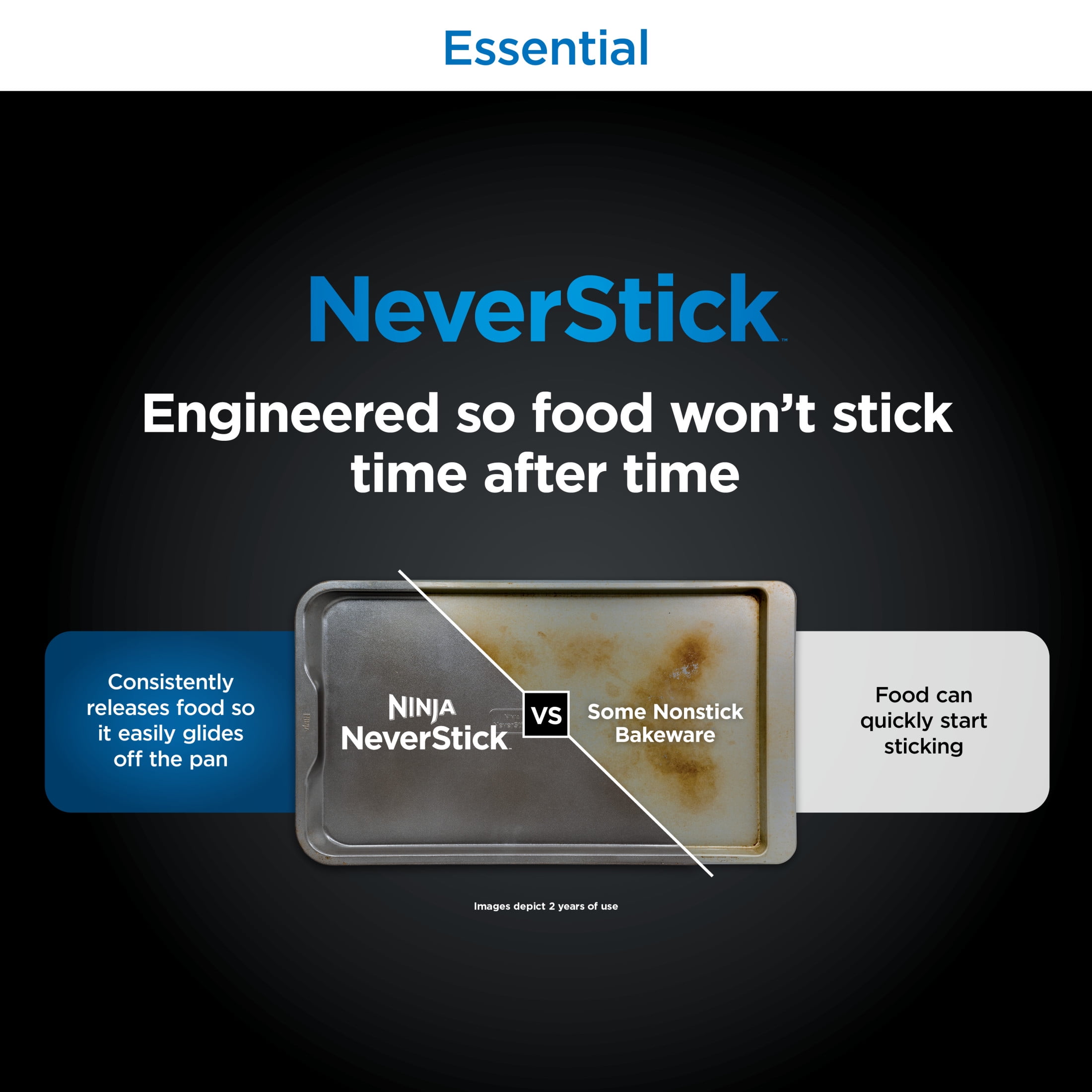Ninja NeverStick Essential Aluminized Steel 9" x 13" Baking Sheet, B10013