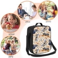 thumbnail image 5 of Lsque Butterflies Lunch Bag Lunch Box for Women Men Reusable Insulated Lunch Tote Bag,Leakproof Thermal Cooler Sack Food Handbags Case High Capacity, 5 of 9