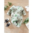 thumbnail image 4 of WIBACKER 0-18 Months Unisex Newborn Baby Boy Romper, Infant Girls Long Sleeve Cotton Bodysuit Fall Spring Outfits - Koala, 4 of 8
