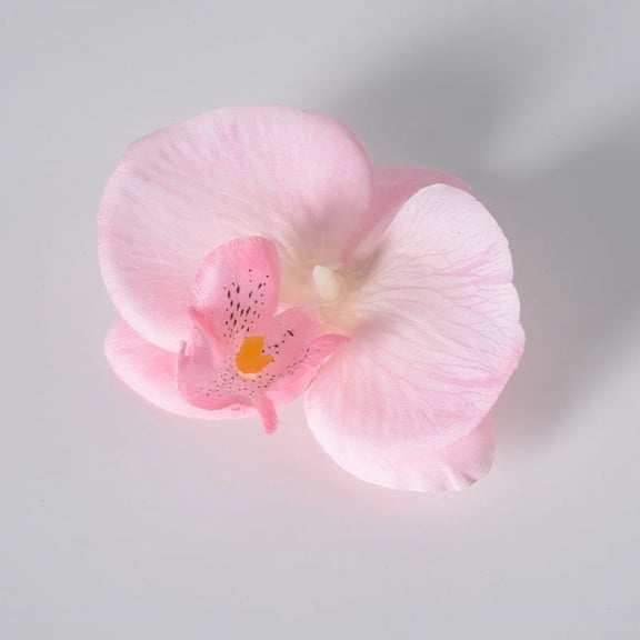 Zhuge 20Pcs Artificial Silk Faux Butterfly Flowers Head for Wedding/Bouquet/Party Decor,3.54inch,Light Pink