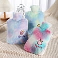 thumbnail image 1 of facefd Cute Gradient Fruit Design Hot Water Bag Double Layer Anti-Scalding Texture for Keeping Warm in Winter, 1 of 7