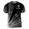 thumbnail image 2 of Custom Name Team Name Silver Darts Arrow Darts Team Men's 3D T-Shirt S-5XL, 2 of 4