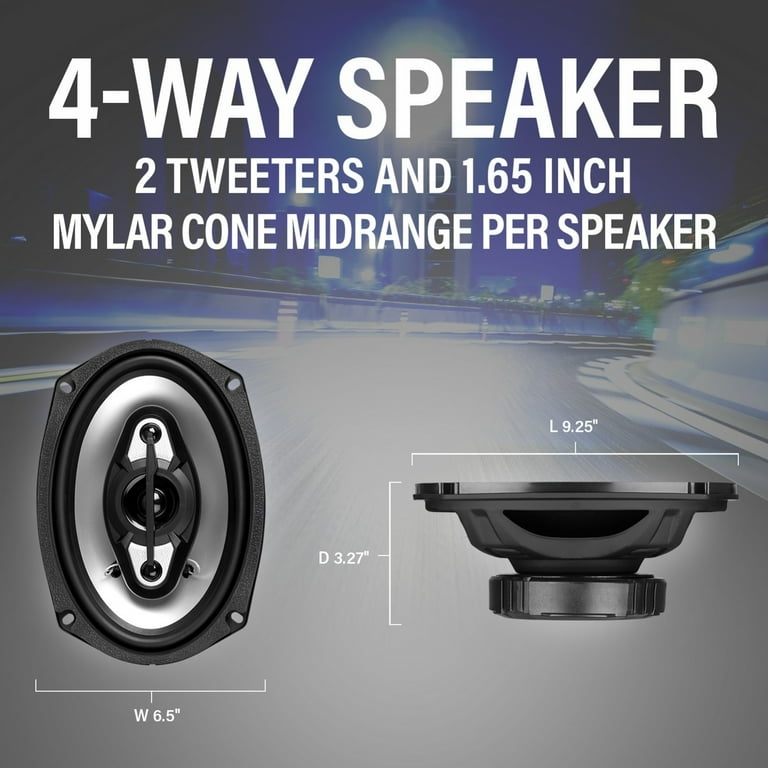 BOSS Audio Systems, Car Speakers, NX694 6 x 9 inches, 800 Watts