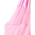 thumbnail image 2 of Women Tulle Tutu Skirt Solid Color Summer Casual Elastic Mini A-Line Skirt for Beach Club Streetwear, 2 of 4