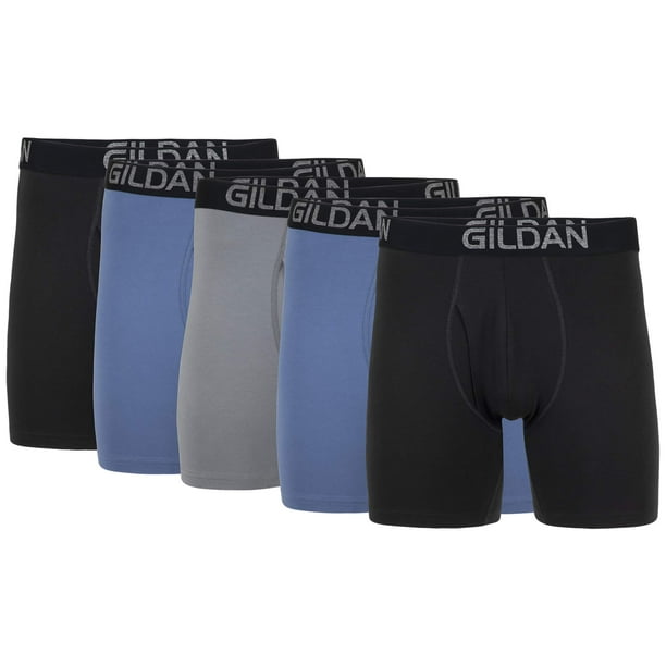 Gildan Men's Cotton Stretch Regular Leg Boxer Brief 