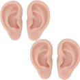 thumbnail image 1 of ZOUSSIQI 2Pairs Soft Silicone Ear Model, Flexible Fake Ear Simulation Ear Model Realistic for Jewelry Earrings Display Piercings Practice Acupuncture Mannequin Learning (Medium Skin) CA919-36326, 1 of 9