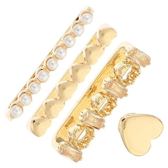 DRAFIDEEP 4Pcs Golden Watchband Charms for Watch Bands with Delicate Shape