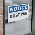 thumbnail image 4 of Dust Pan OSHA Notice Vinyl Decal Label 10 Inch x 7 Inch - 5 Pack, 4 of 6