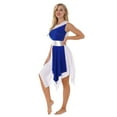 thumbnail image 2 of YONGHS Womens Dance Dress Color Block Sleeveless Lyrical Performance Costume S-XXL, 2 of 7