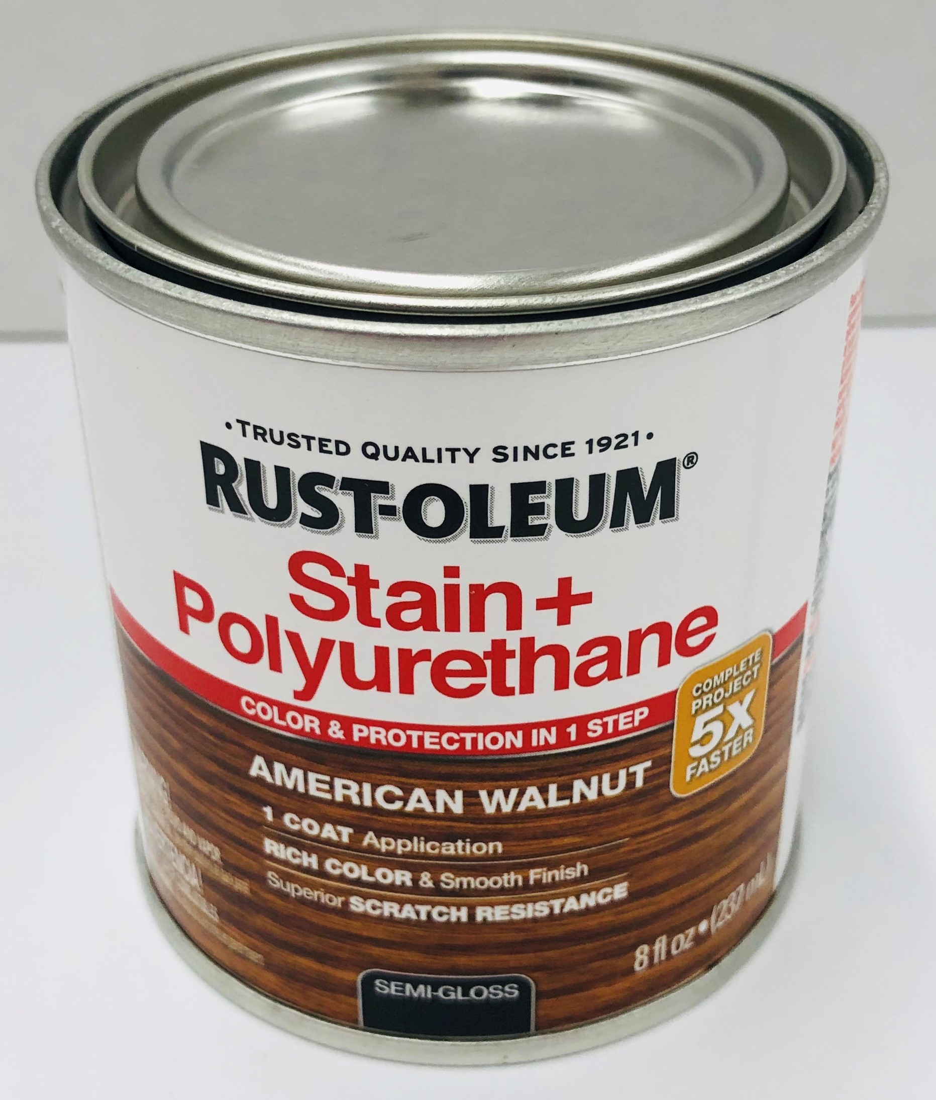 American Walnut RustOleum Stain & Polyurethane, Half Pint