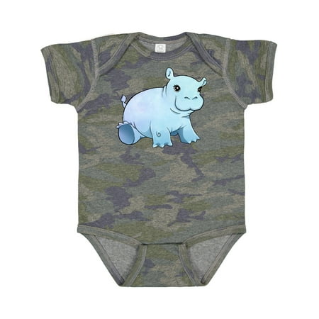 

Inktastic Cute Baby Hippo Gift Baby Boy or Baby Girl Bodysuit