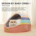 thumbnail image 2 of Cueva Cama para Gatos Jiupety Linda para Gatos de Interior con Base Antideslizante, 2 of 7