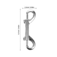 thumbnail image 2 of MLINS 2pcs Double Ended Bolt Metal Snaps Hook Zinc Alloy Double Clips Home Accessory For Linking Pet Dog Leash Pet Collar Leash Key Chain Horse Tack Pet Sling Feed Buckets, 2 of 8